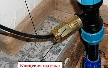 Греющий кабель для водопровода внутри трубы