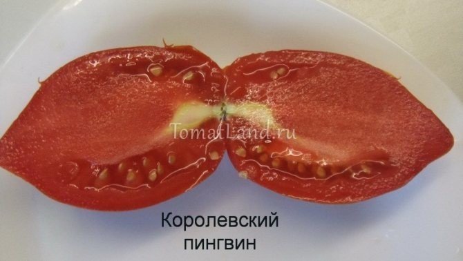 Разрез помидора