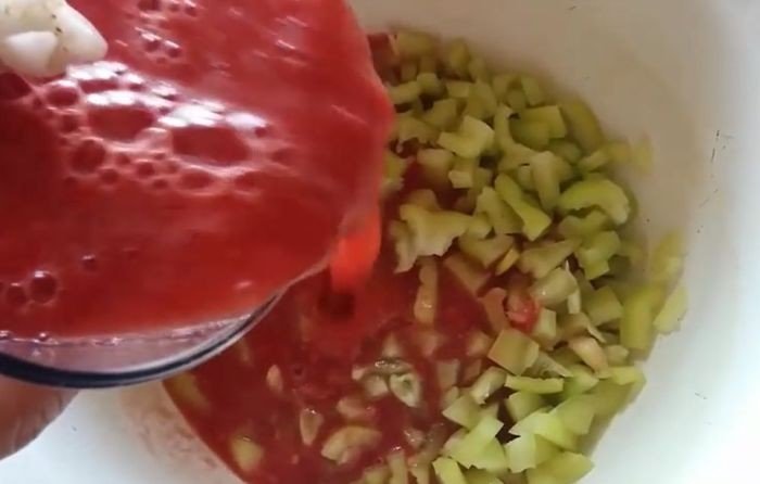 Заправка для супа из помидор и перца на зиму