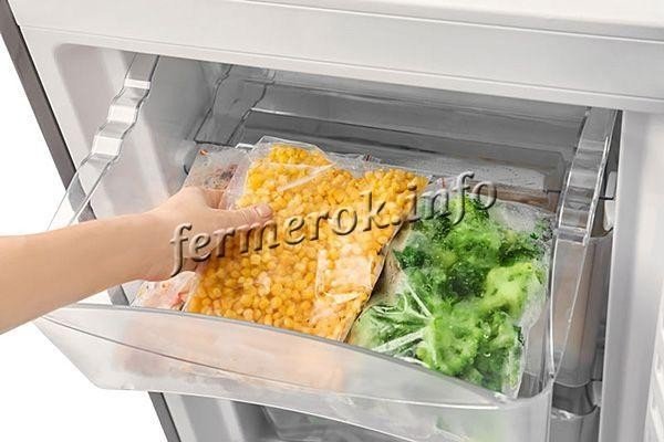 Замораживать овощи в пергаменте в холодильнике