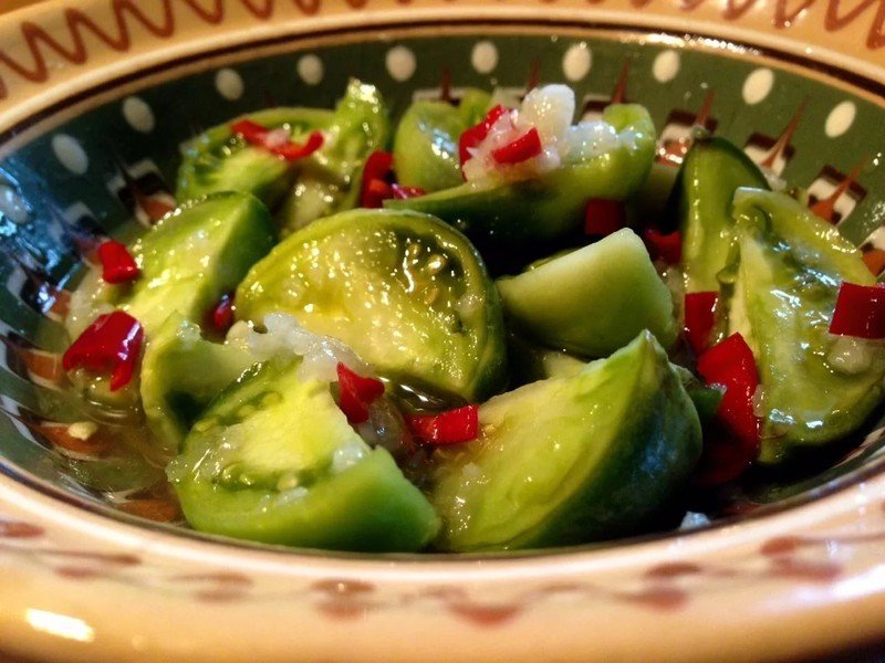 Китайский салат из маринованных огурцов
