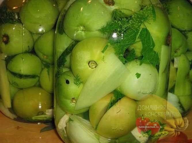 Заготовки из зеленых помидор