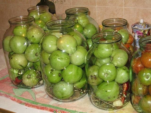 Желе из зеленых помидоров
